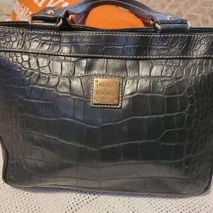 Dooney and Bourke black croc purse